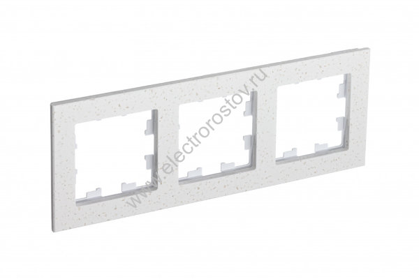 AtlasDesign Nature Мрамор крем роял Рамка 3-ая Schneider Electric