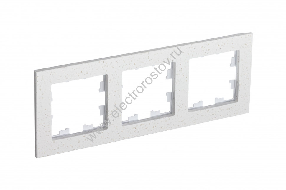 AtlasDesign Nature Мрамор крем роял Рамка 3-ая Schneider Electric