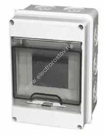 ЩРН-П-5 Щит накладной 5 модулей, дверь прозрачная черная, IP65 TDM