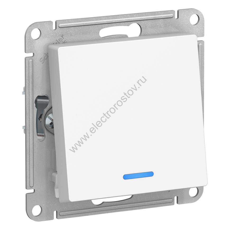 AtlasDesign Бел Переключатель 1-клавишный с подсветкой Schneider Electric