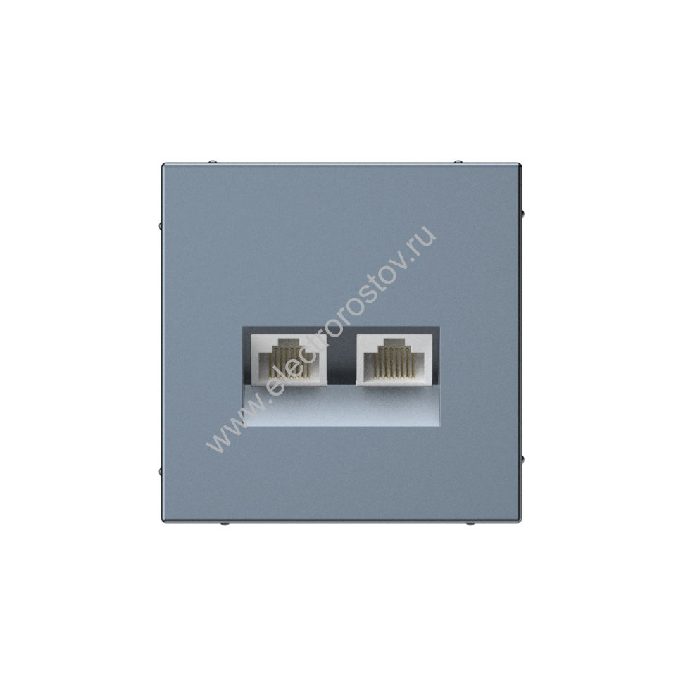 Systeme Electric ArtGallery Грифель Розетка двойная компьютерная RJ45+RJ45, кат. 5е, механизм