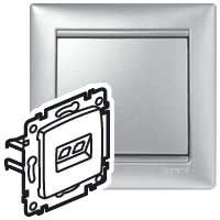 Valena Алюминий Розетка комп(RJ45) 1-ая 5кат.крепление винт.с лапками Legrand