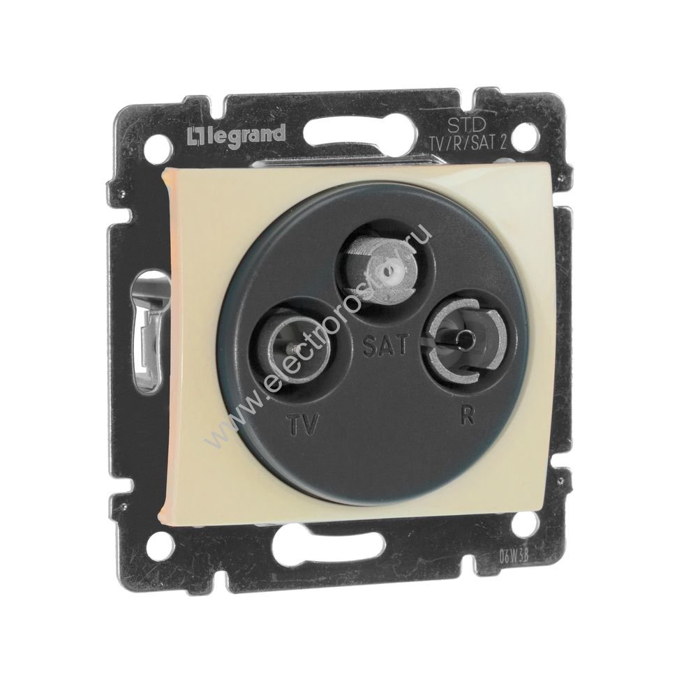 Valena Слоновая кость Розетка TV-FM-SAT оконечная 2400MHz 10 дБ Legrand
