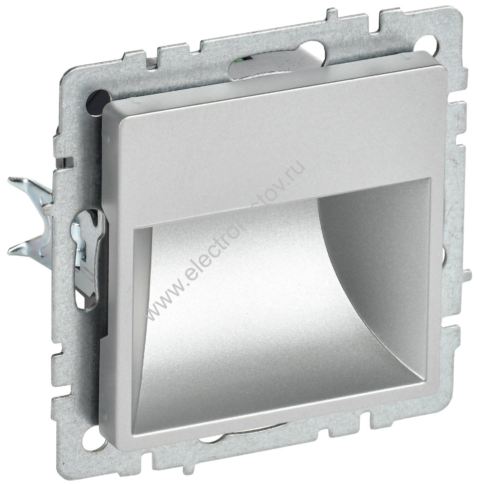 IEK BRITE BASE Алюминий Подсветка LED встраиваемая ПЛ20-БрА