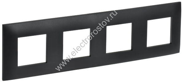 IEK SKANDY Черный Рамка 4-ая SK-F04Bl