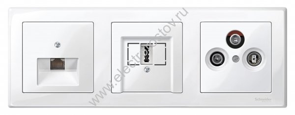 Schneider Electric Merten SM M-Smart Бел глянец Рамка 3-ая