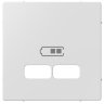 Schneider Electric Merten SM Бел Актив Накладка центральная для USB механизма 2,1А
