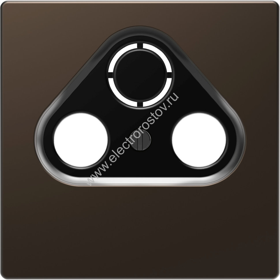 Schneider Electric Merten D-Life Мокко Накладка центральная TV розетки, 2/3 отверстий