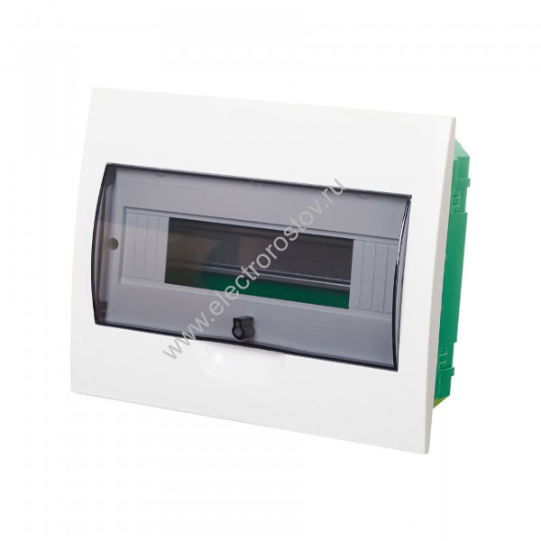 City9 Щит встраиваемый 12 модулей, дверь прозрачная черная, IP40 Systeme Electric