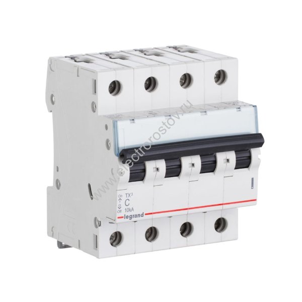 TX3 Автоматический выключатель 4P C40 6кА Legrand
