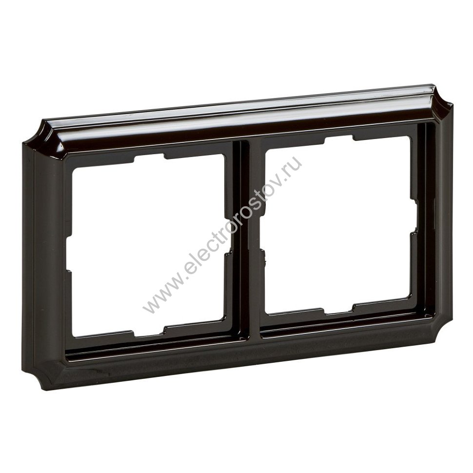 Merten Antique Коричневый глянцевый Рамка 2-ая Schneider Electric