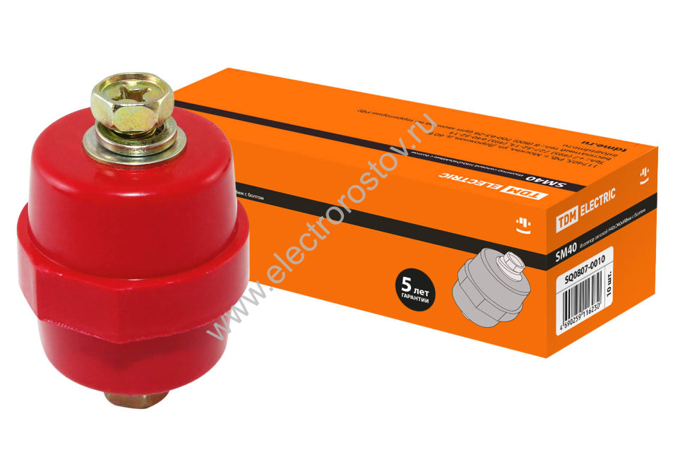 Изолятор SM-40 силовой Н40хD40хМ8 TDM