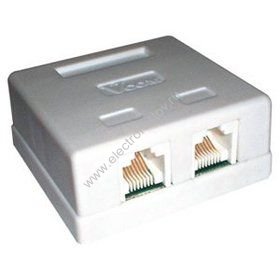 Розетка компьютерная двойная 2хRJ-45