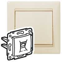 Valena Слоновая кость Розетка комп(RJ45) 1-ая 5 кат ISDN 300MHz 8конт Legrand