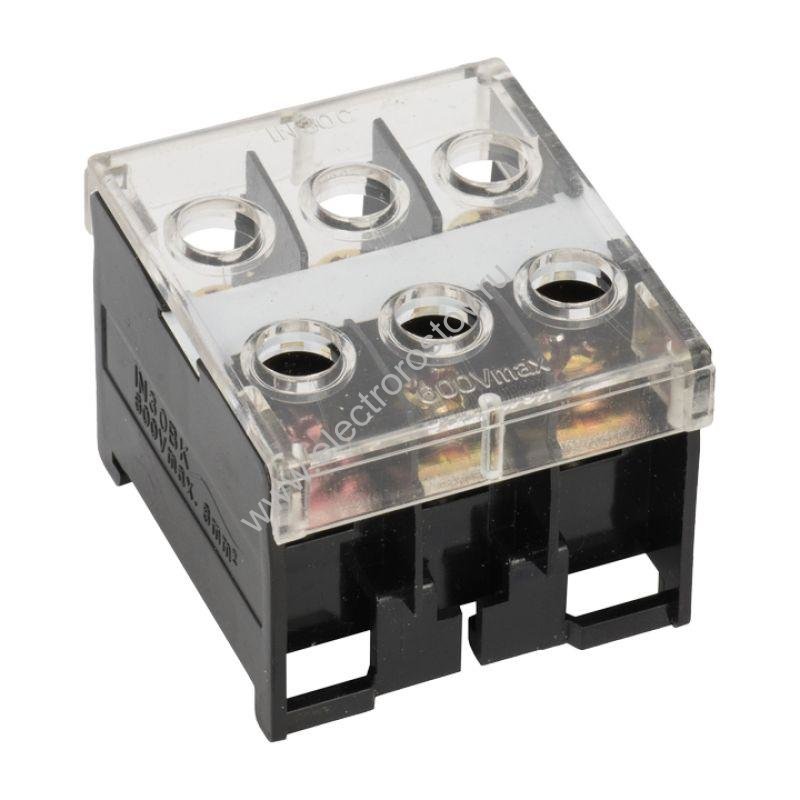 Клеммный блок БЗД-3 до10мм2 50A EKF