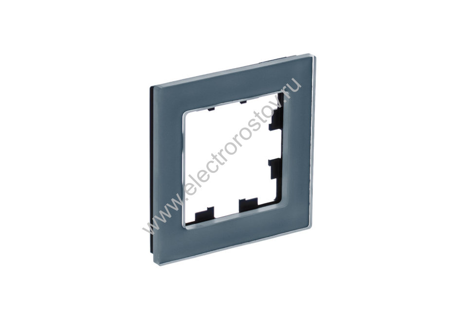 AtlasDesign Nature Натурал. стекло Грифель Рамка 1-ая Schneider Electric