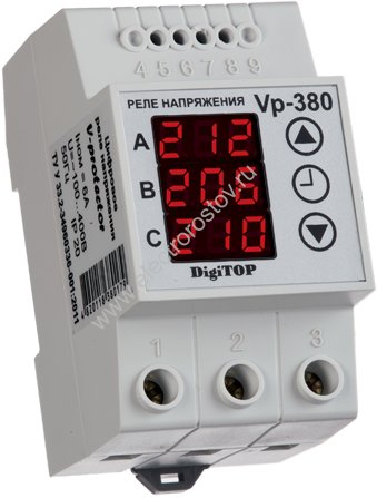 Реле контроля трехфаз. напряжения VP-380В Digitop