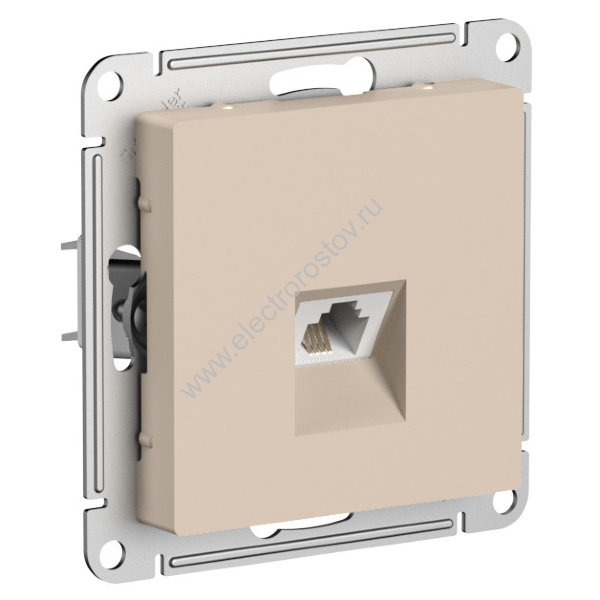 AtlasDesign Песочный Розетка телефонная RJ11 Schneider Electric