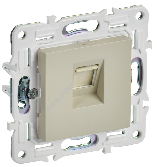 IEK SKANDY Бежевый Розетка компьютерная RJ45 кат.6 SK-K02B