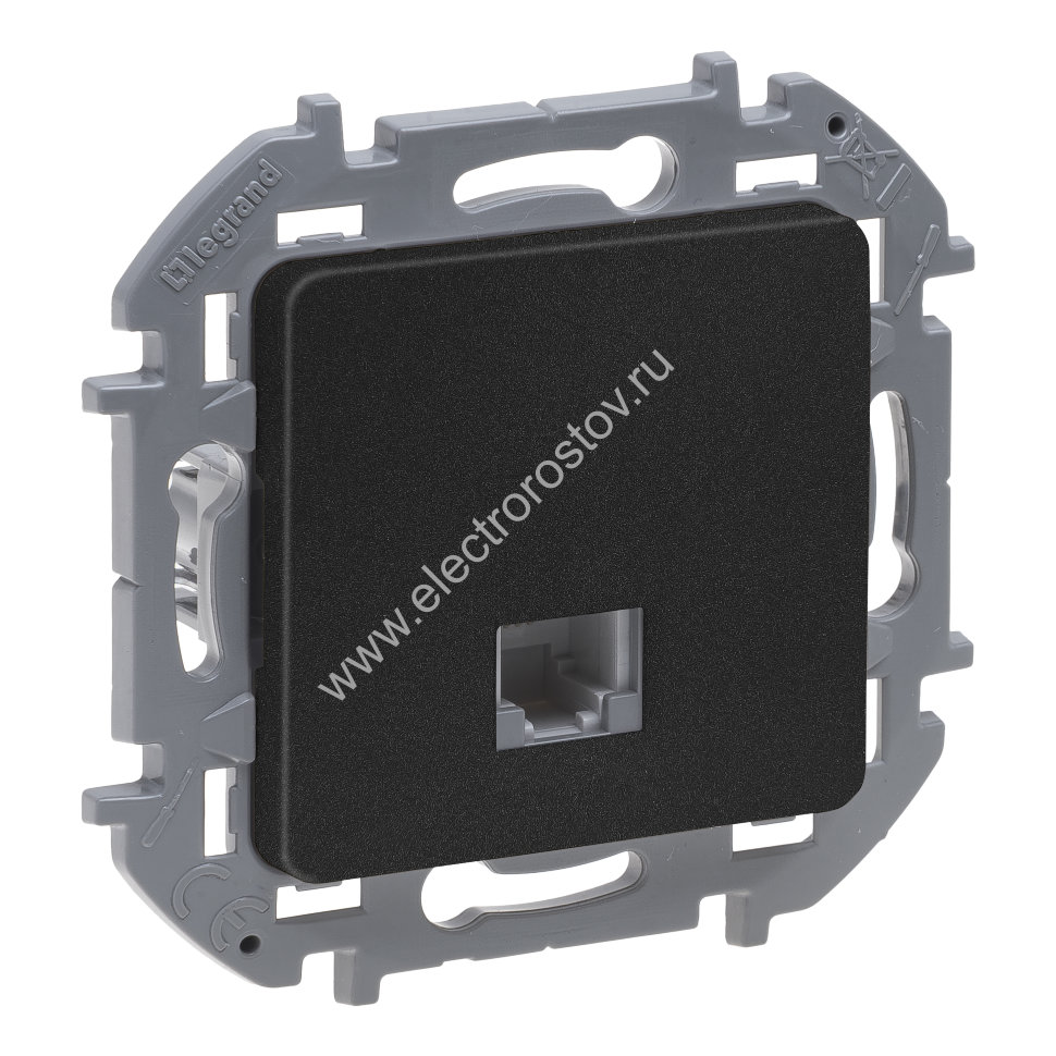 INSPIRIA Антрацит Телефонная розетка RJ11 Legrand
