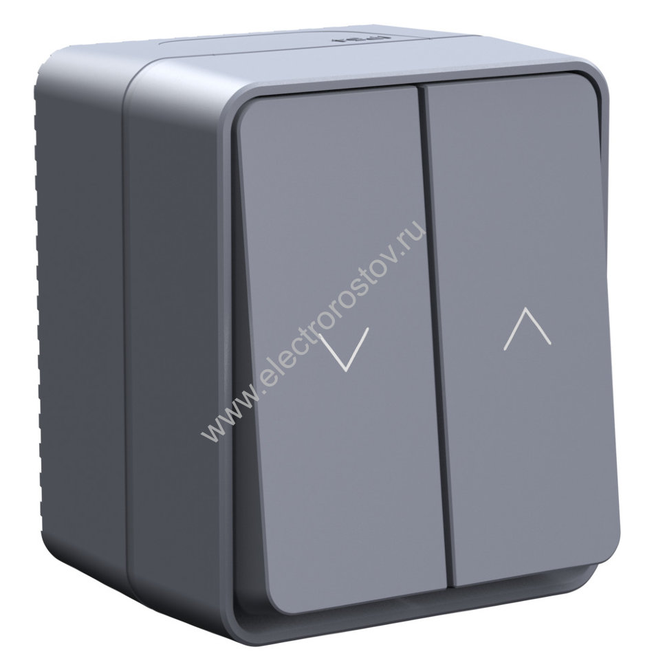 AtlasDesign Profi54 Антрацит Выключатель 2-клавишный для жалюзи IP54 Schneider Electric