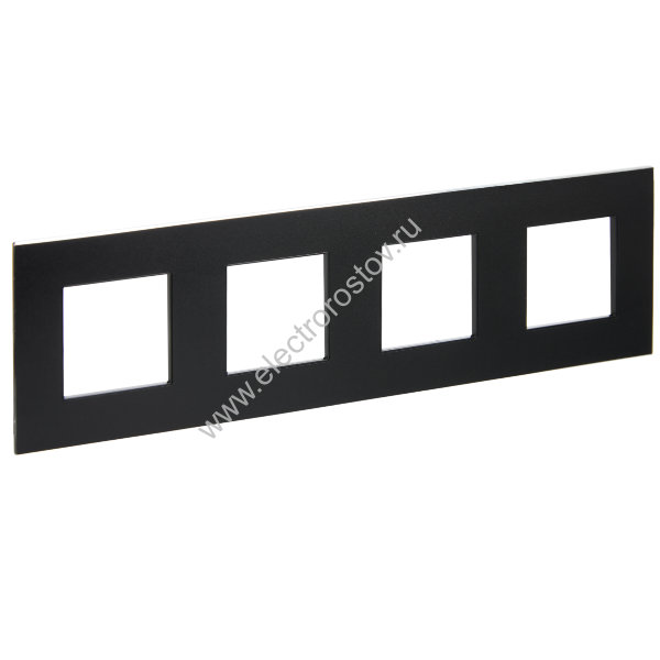 IEK SKANDY Металл Черный Рамка 4-ая SK-F34Bl