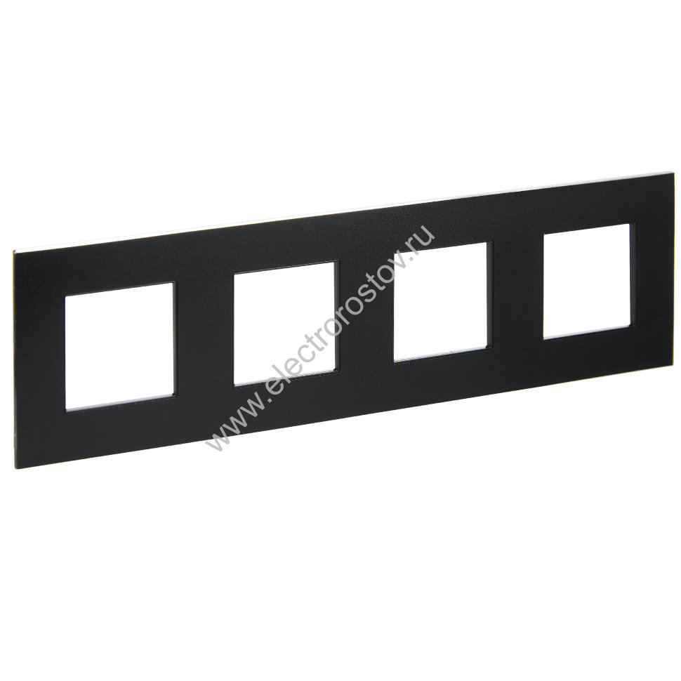 IEK SKANDY Металл Черный Рамка 4-ая SK-F34Bl