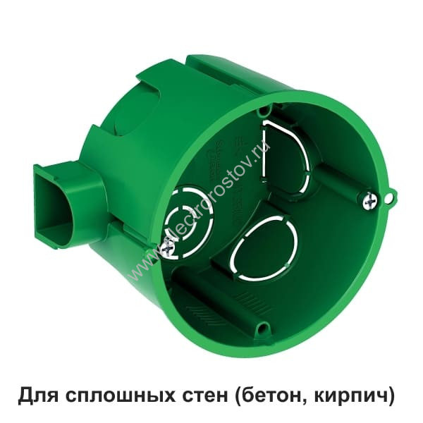 Установочная коробка для сплошных стен 68x45мм IP30 Schneider Electric
