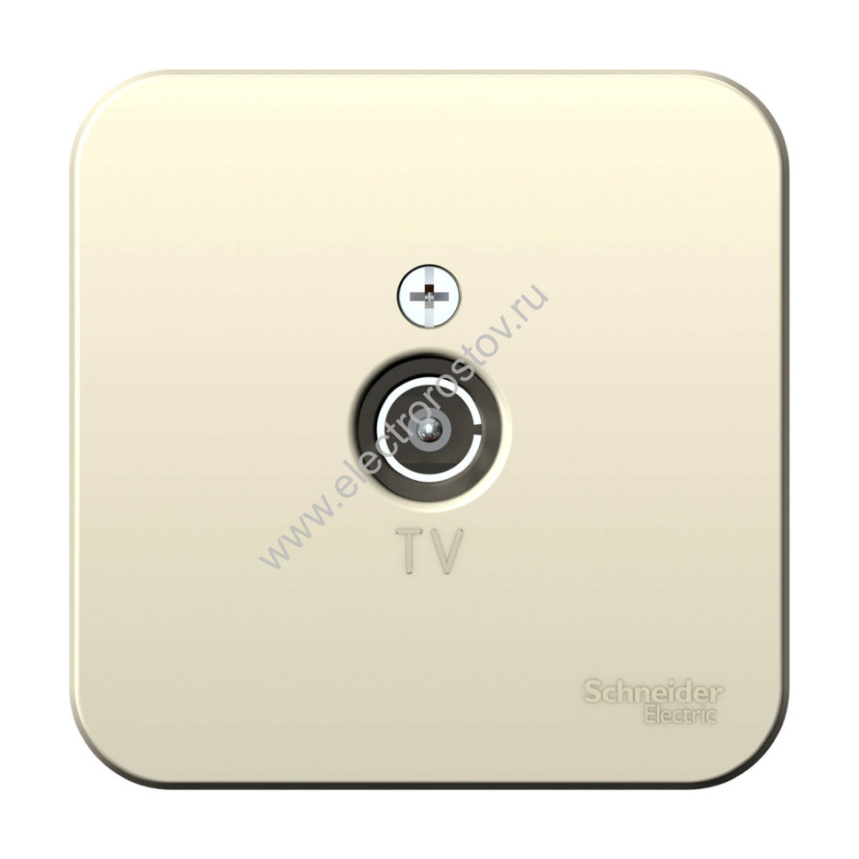 Blanca наруж Молочный Розетка TV, изолир. пластина Schneider Electric