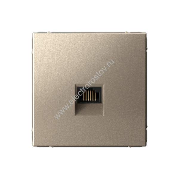 Systeme Electric ArtGallery Шампань Розетка компьютерная RJ45, кат. 6A, механизм