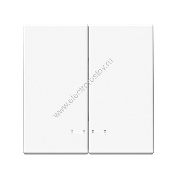 Systeme Electric ArtGallery Белый Выключатель 2-клавишный с подсветкой, сх.5а, 10АХ, механизм