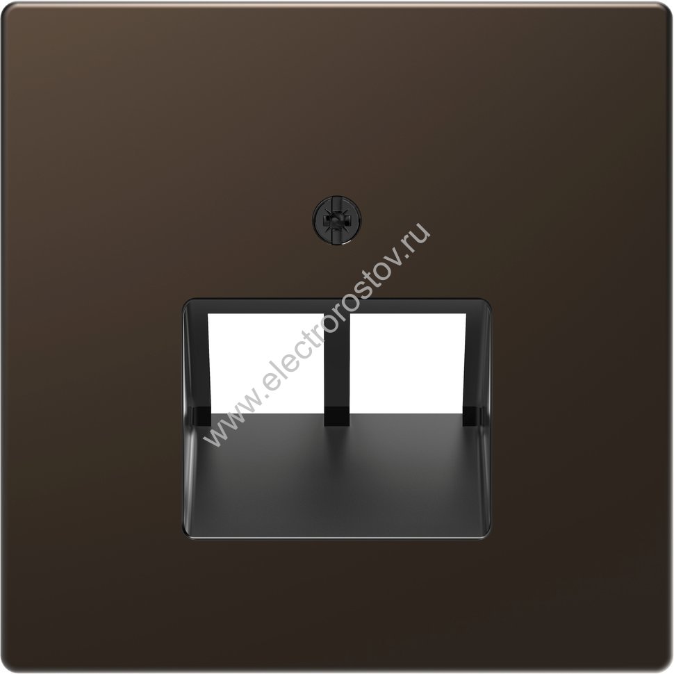 Merten D-Life Мокко Накладка центральная для розетки 2-ной RJ45 Schneider Electric