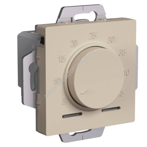 AtlasDesign Песочный Термостат электрон. теплого пола с датчиком, 10A Schneider Electric