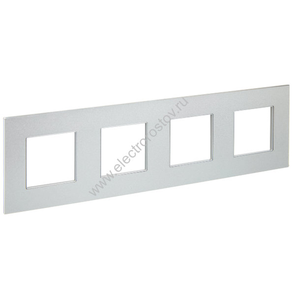 IEK SKANDY Металл Серебряный Рамка 4-ая SK-F34S