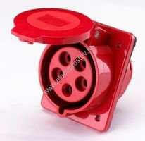 Розетка скрытая 415 3P+PE+N 16A 380В IP44 TDM