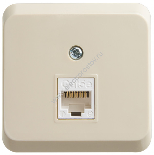 Этюд Крем Розетка компьютерная 1-ая RJ45 кат.5E Schneider Electric