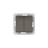 AtlasDesign Мокко Выключатель 2-клавишный с быстрозажим. клеммами Schneider Electric