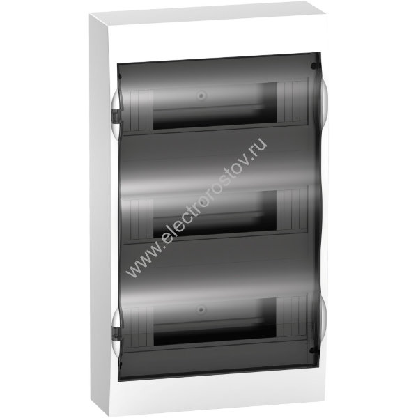 City9 Щит накладной 36 модулей, дверь прозрачная черная, IP40 Systeme Electric