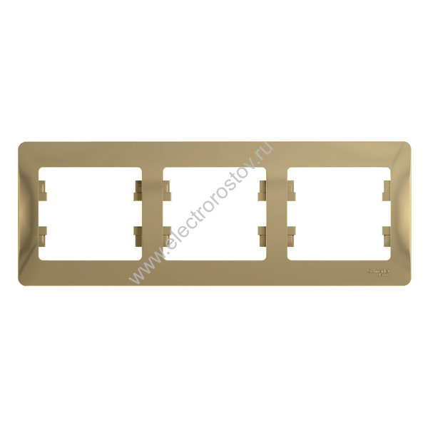 Glossa Титан Рамка 3-ая горизонтальная Schneider Electric