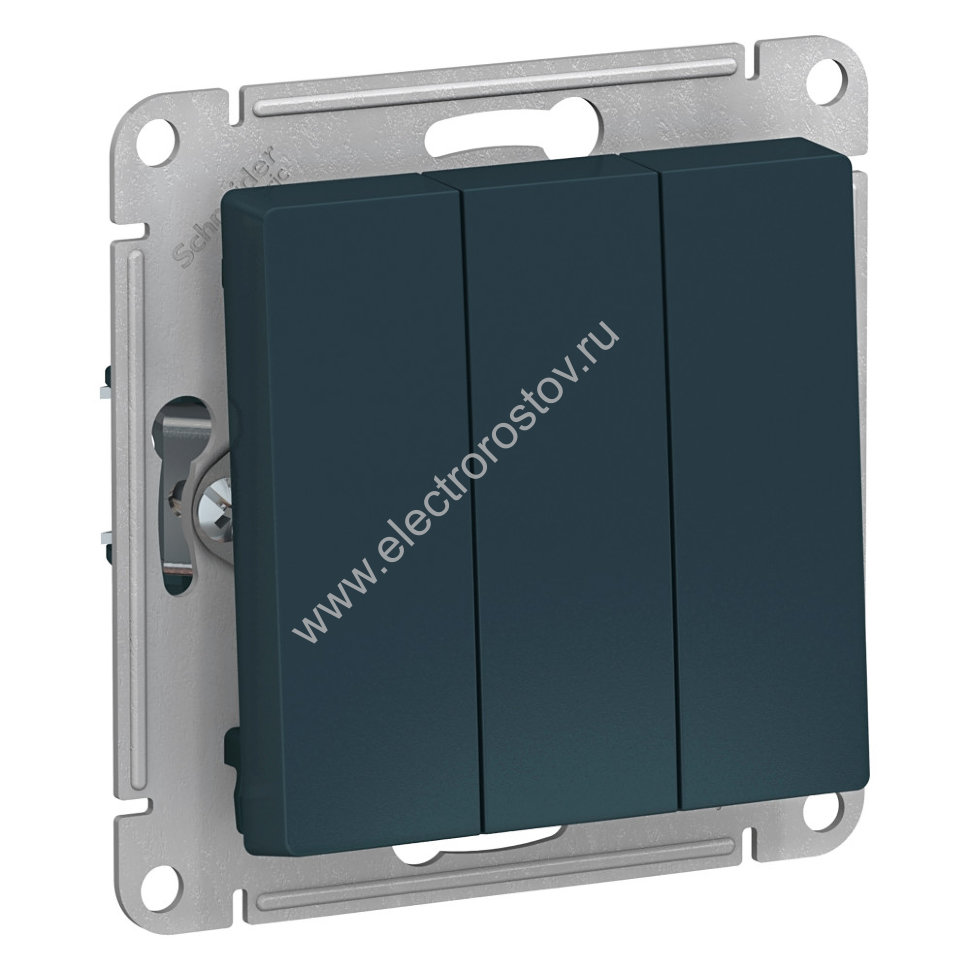 AtlasDesign Изумруд Выключатель 3-клавишный Schneider Electric