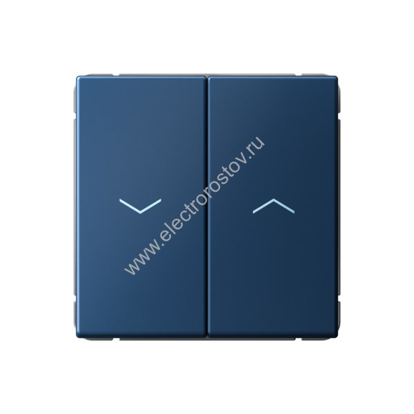 Systeme Electric ArtGallery Аквамарин Выключатель 2-клавишный для жалюзи, 2х сх.4, 10А, механизм