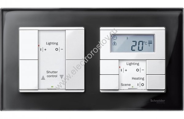 Schneider Electric Merten SM M-Elegance Стекло Черное кальцит Рамка 2-ая