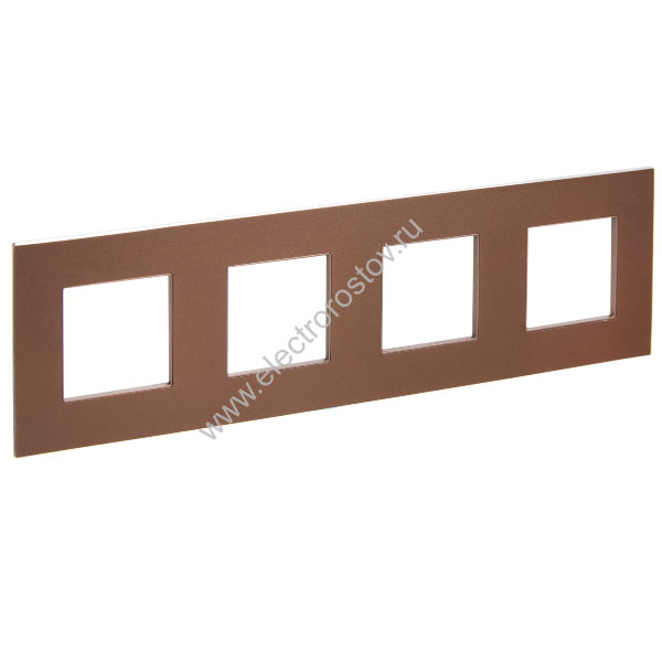 IEK SKANDY Металл Шоколад Рамка 4-ая SK-F34Br