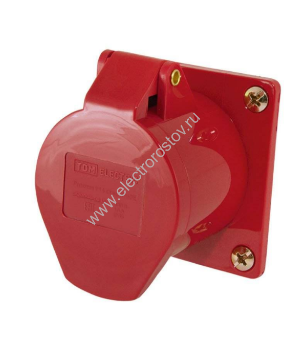 Розетка скрытая 425 3P+PE+N 32A 380В IP44 TDM