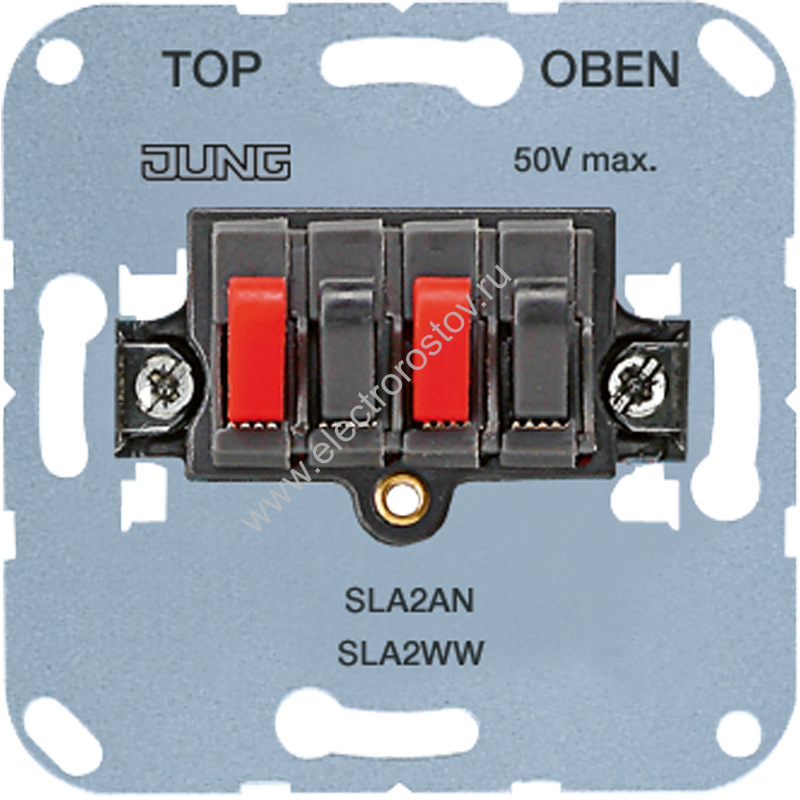 JUNG Механизм Аудиорозетка 2-я Антрацит