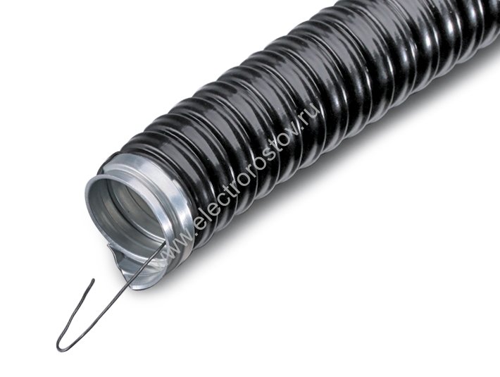 Металлорукав в ПВХ Р3-ЦПнг-LS 15 с протяжкой (уп. 50м) КВТ