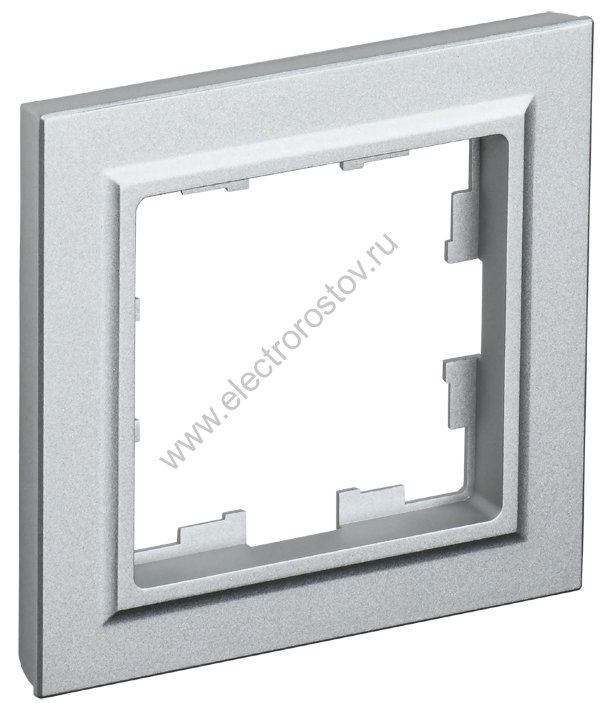 IEK BRITE BASE Алюминий Рамка 1-м РУ-1-БрА