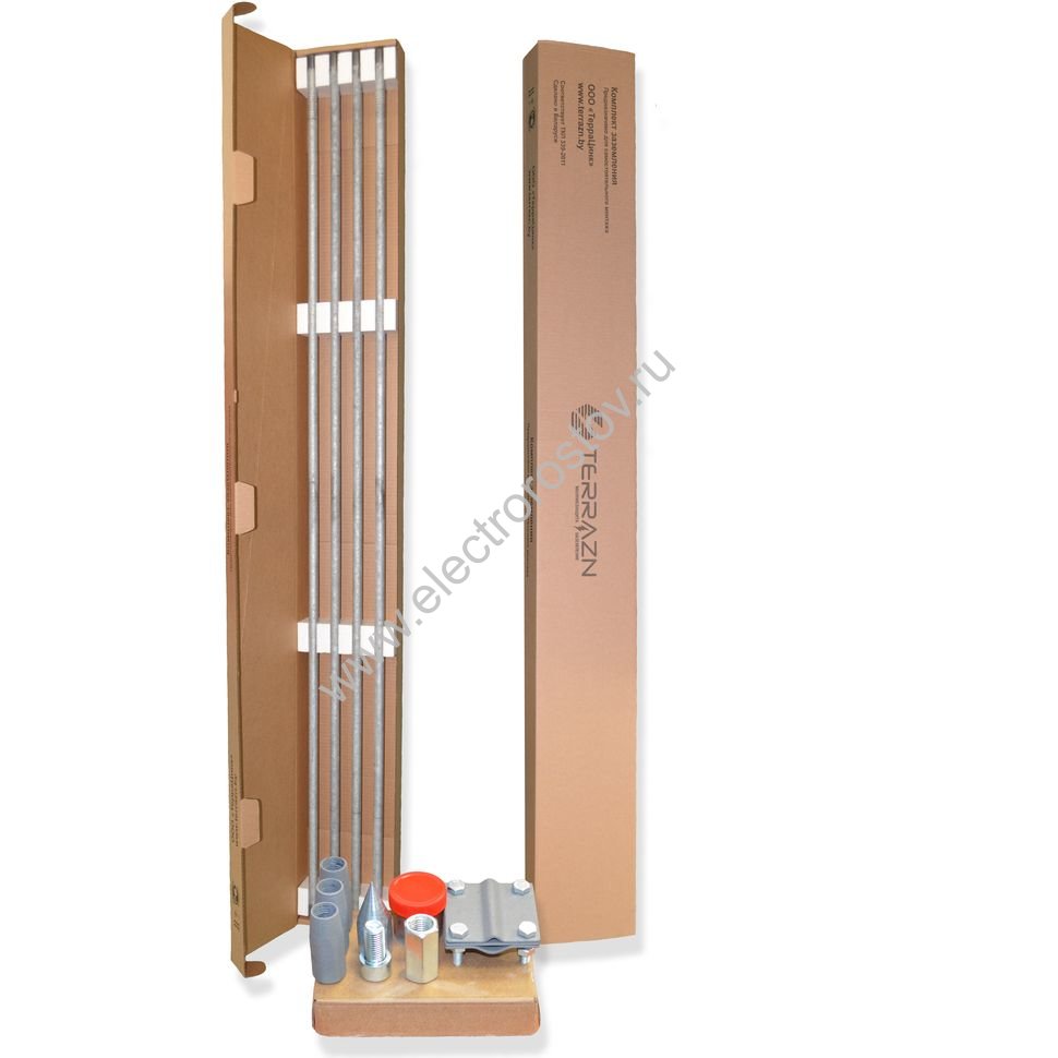 Комплект заземления оцинкован. d-16мм L-1.5м, 6м