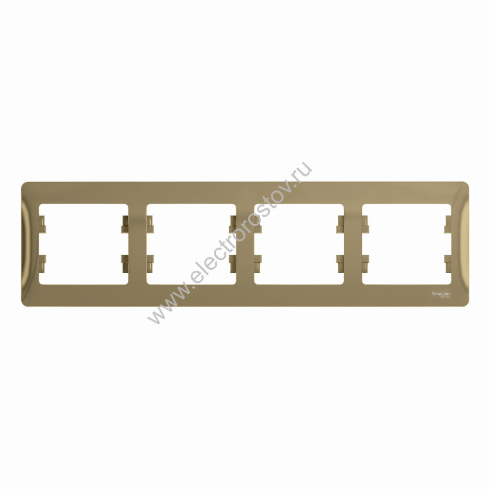 Glossa Титан Рамка 4-ая горизонтальная Schneider Electric