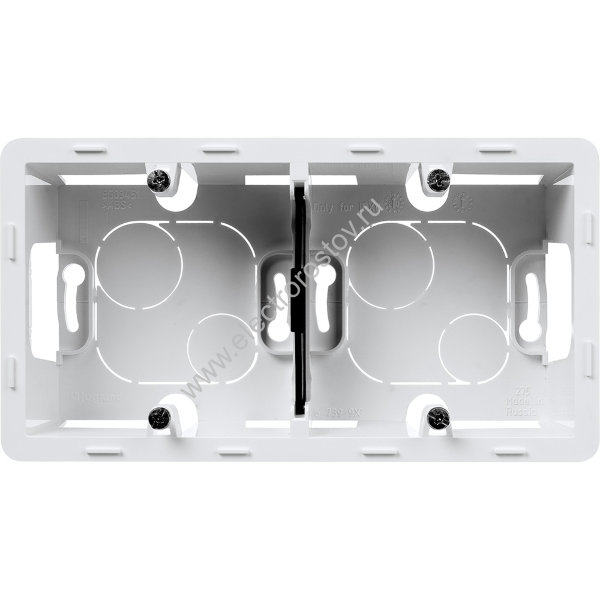 INSPIRIA Белый Коробка накладного монтажа 2-ая Legrand